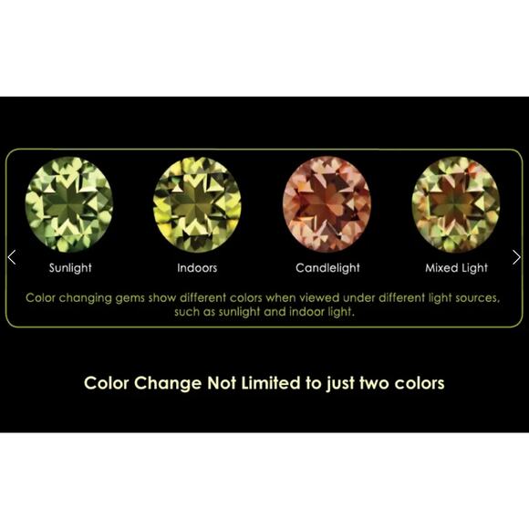 Turkish Zultanite Gem Hammered Black Rhodium 925 Sterling Silver and Gold Ring - Picture 14 of 16